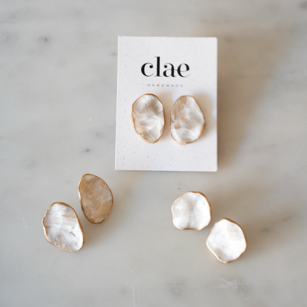 Pearl-finish Formal Dangles