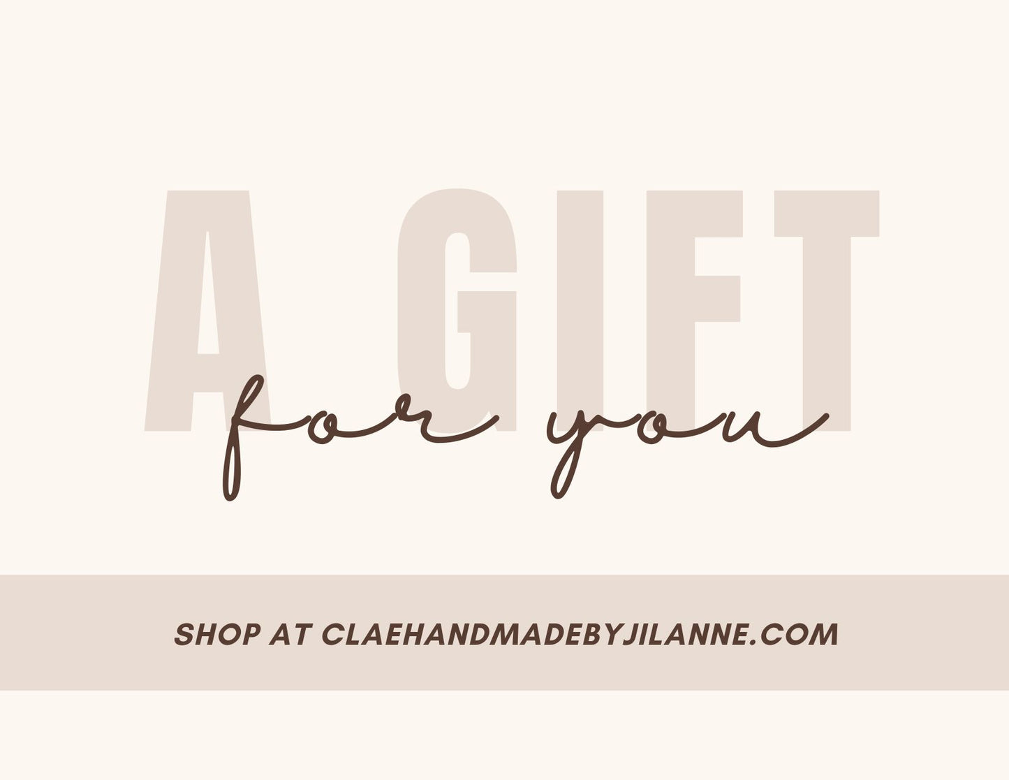 clae handmade Gift Card