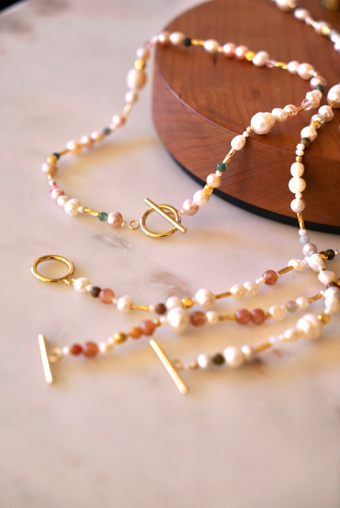 Toggle & Pearl Necklaces