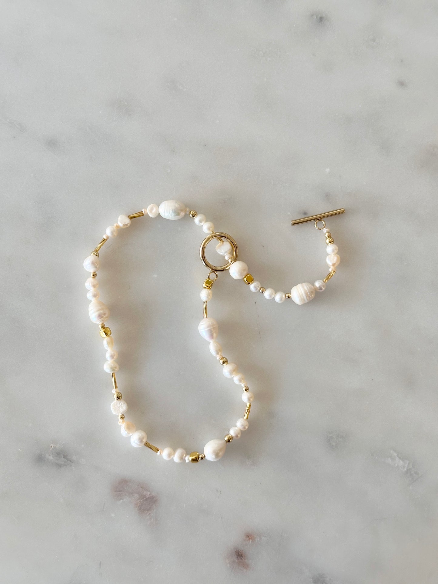 Toggle & Pearl Necklaces