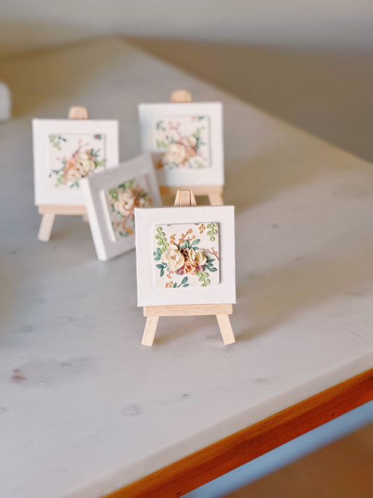 Mini Canvas: Tonal Blooms