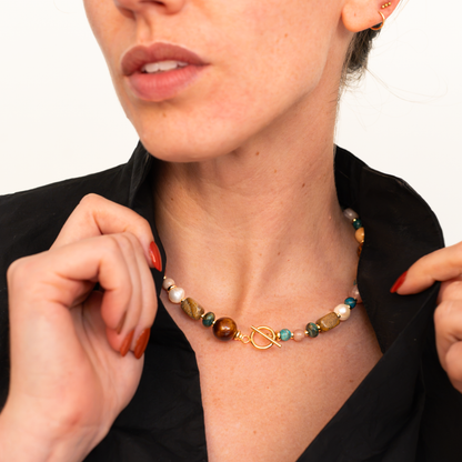 Mismatched Gemstone Necklace