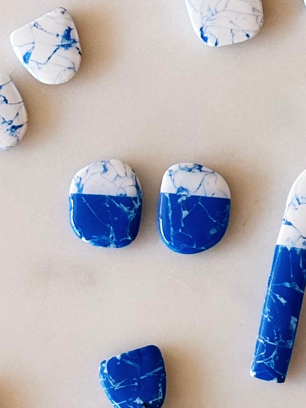 Blue & White Marble